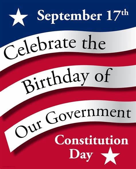 poster of constitution day September 17th